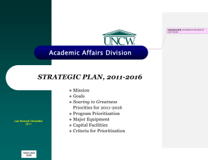 220152015 STRATEGIC PLAN, 2011-2016 Academic Affairs Division