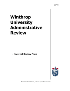 Winthrop University Administrative