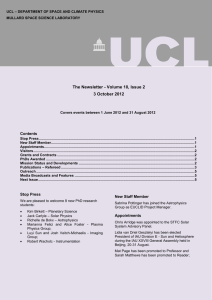 The Newsletter - Volume 10, Issue 2 3 October 2012 Contents