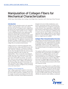 Manipulation of Collagen Fibers for Mechanical Characterization