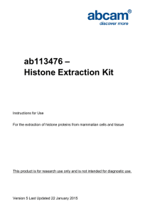 ab113476 – Histone Extraction Kit
