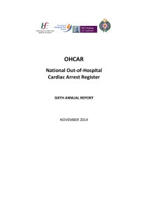OHCAR National Out-of-Hospital Cardiac Arrest Register SIXTH ANNUAL REPORT