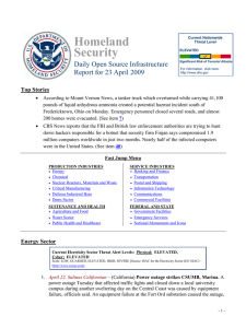 Homeland Security Daily Open Source Infrastructure Report for 23 April 2009