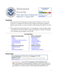 Homeland Security Daily Open Source Infrastructure Report for 11 August 2010
