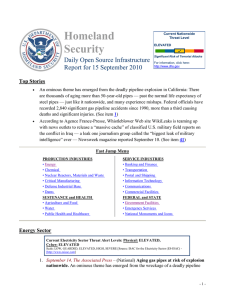 Homeland Security Daily Open Source Infrastructure Report for 15 September 2010