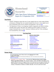 Homeland Security Daily Open Source Infrastructure Report for 10 September 2010