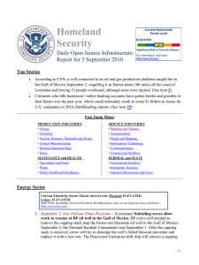 Homeland Security Daily Open Source Infrastructure Report for 3 September 2010