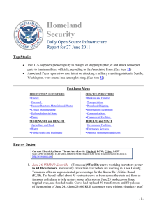 Homeland Security Daily Open Source Infrastructure Report for 27 June 2011