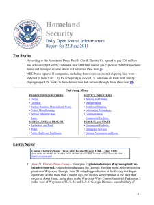 Homeland Security Daily Open Source Infrastructure Report for 22 June 2011