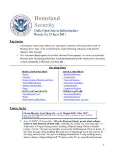 Homeland Security Daily Open Source Infrastructure Report for 15 June 2011