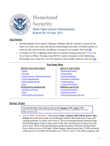 Homeland Security Daily Open Source Infrastructure Report for 10 June 2011