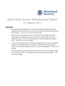 Daily Open Source Infrastructure Report 27 March 2012 Top Stories