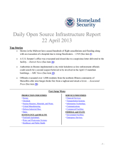 Daily Open Source Infrastructure Report 22 April 2013 Top Stories