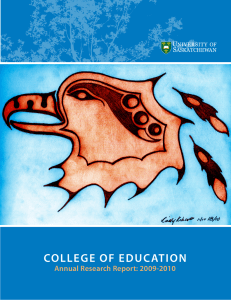 COLLEGE OF EDUCATION Annual Research Report: 2009-2010