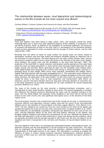 The relationship between waves, mud deposition and meteorological