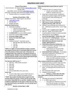 BSW/MSW CHEAT SHEET