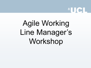 Agile Working Line Manager’s Workshop