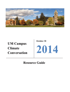 2014 UM Campus Climate Conversation