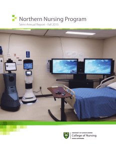 Northern Nursing Program Semi-Annual Report - Fall 2015 University of Saskatchewan