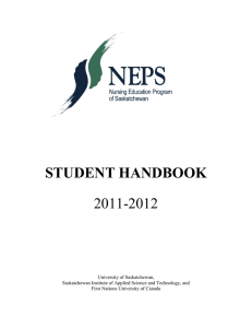 STUDENT HANDBOOK 2011-2012