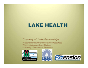 LAKE HEALTH Courtesy of  Lake Partnerships