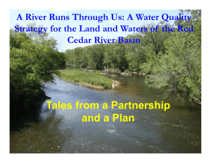 A River Runs Through Us: A Water Quality Cedar River Basin