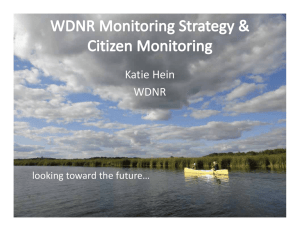 Katie Hein WDNR looking toward the future…