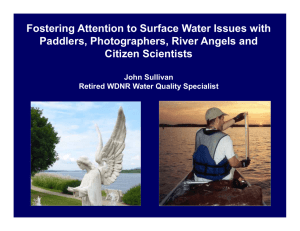 Fostering Attention to Surface Water Issues with Citizen Scientists