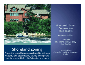 Shoreland Zoning Wisconsin Lakes  Convention