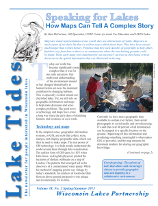 Speaking for Lakes How Maps Can Tell A Complex Story