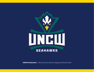 UNCW Seahawks - Official Brand Identity Usage and Style Guide