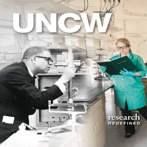 UNCW research  R E D E F I N E D