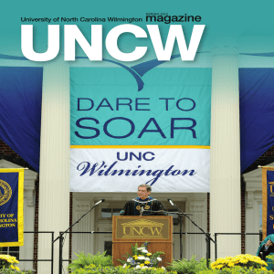 UNCW University of North Carolina Wilmington spriNg 2012