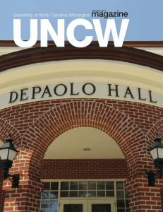 UNCW magazine University of North Carolina Wilmington spriNg 2011