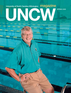 UNCW magazine University of North Carolina Wilmington spriNg 2009