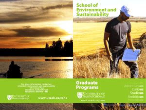 School of Environment and Sustainability Graduate