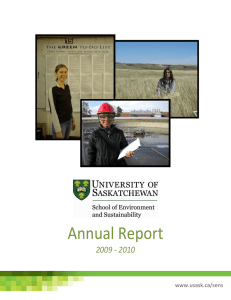 Annual Report  2009 ‐ 2010  www.usask.ca/sens
