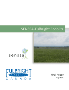 SENSSA‐Fulbright Ecoblitz Final Report August 2013  