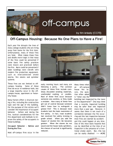 Off-Campus Housing:  Because No One Plans to Have a...