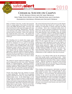 2010 alert Chemical Suicide on Campus