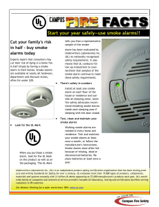 Start your year safely—use smoke alarms!! Cut your family's risk alarms today