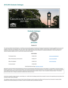 2015-2016 Graduate Catalogue