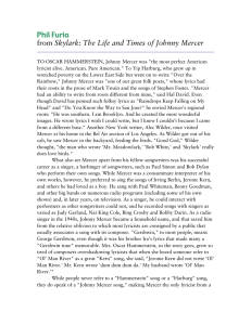 Phil Furia Skylark: The Life and Times of Johnny Mercer