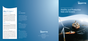 Healthy and Productive Seas and oceans why Joint Programming Initiative