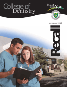 Recall College of Dentistry 2006