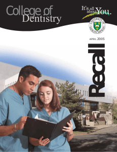 Recall College of Dentistry 2005