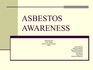 ASBESTOS AWARENESS