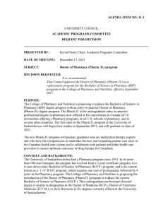 UNIVERSITY COUNCIL Kevin Flynn; Chair, Academic Programs Committee AGENDA ITEM NO: 11.3