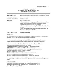AGENDA ITEM NO:  9.3 ACADEMIC PROGRAMS COMMITTEE FOR INFORMATION ONLY
