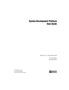 a System Development Platform User Guide Revision 1.2, November 2010